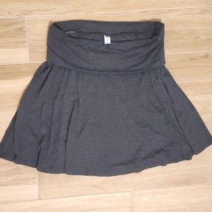 Maternity fold over waistband skirt